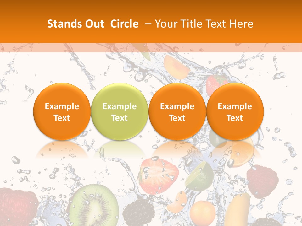 Color Macro Falling PowerPoint Template