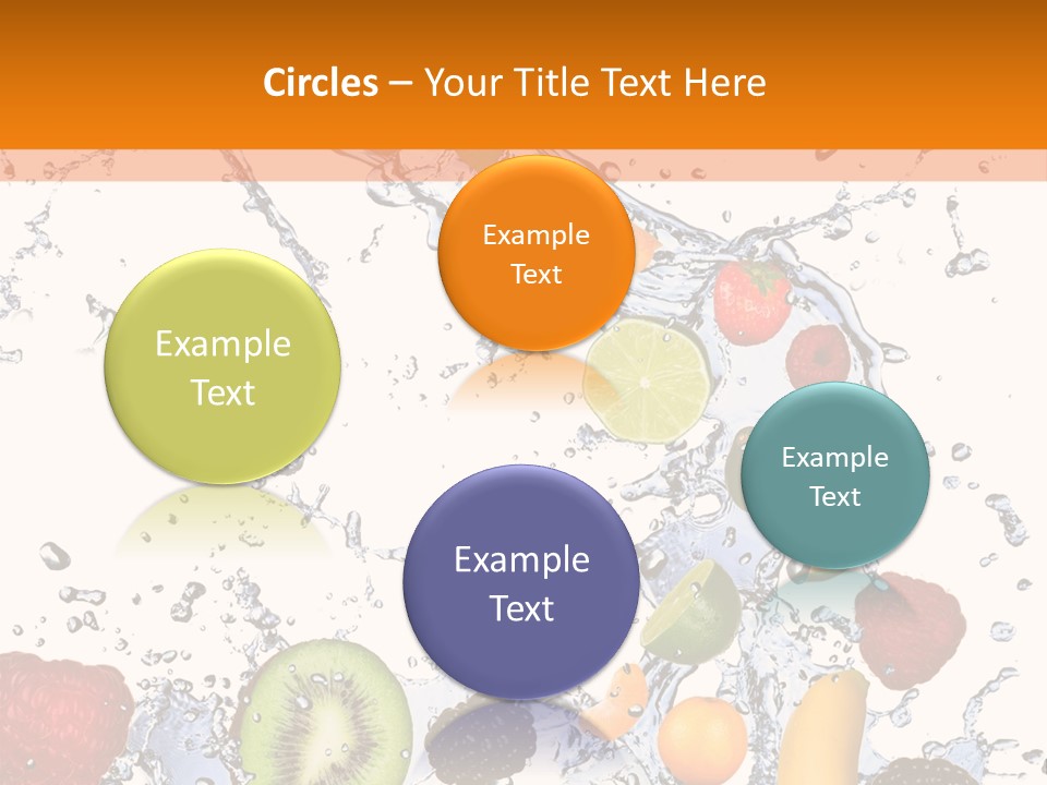 Color Macro Falling PowerPoint Template