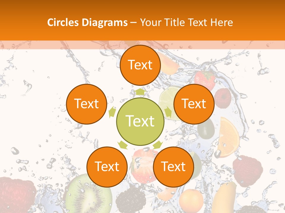 Color Macro Falling PowerPoint Template
