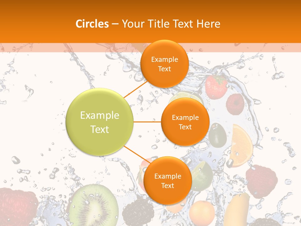 Color Macro Falling PowerPoint Template