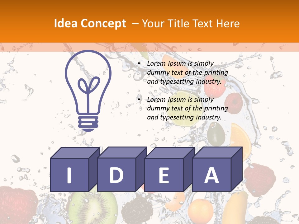 Color Macro Falling PowerPoint Template