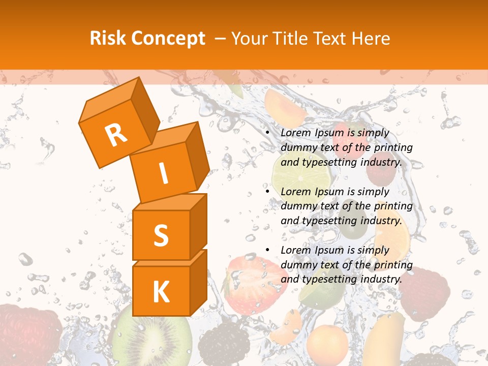 Color Macro Falling PowerPoint Template