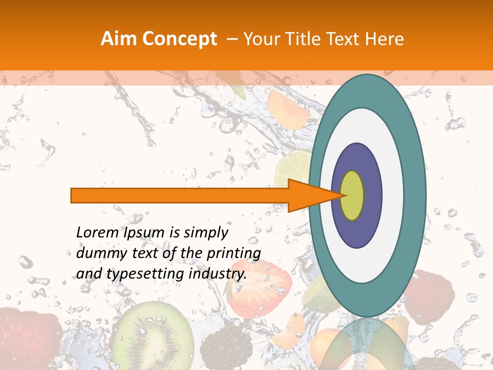 Color Macro Falling PowerPoint Template