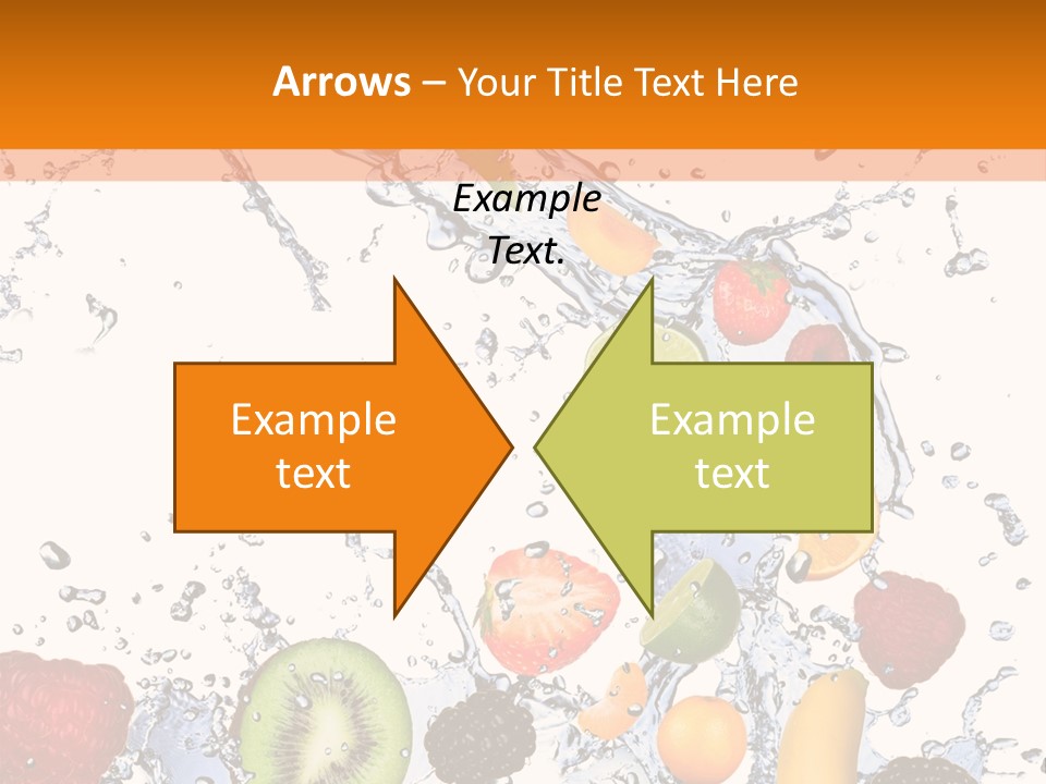 Color Macro Falling PowerPoint Template