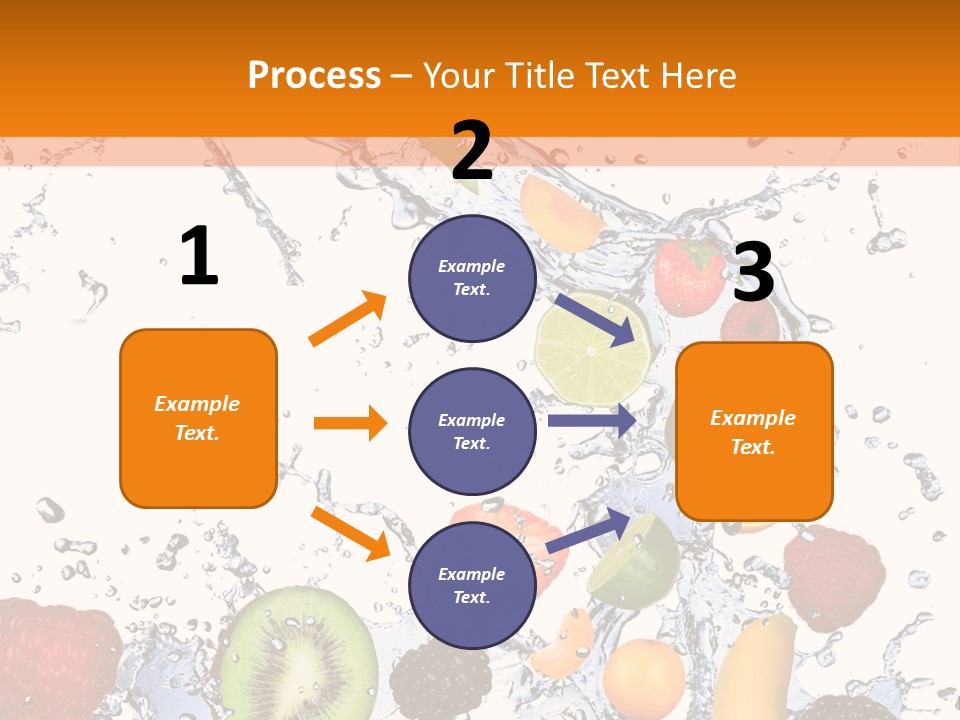 Color Macro Falling PowerPoint Template