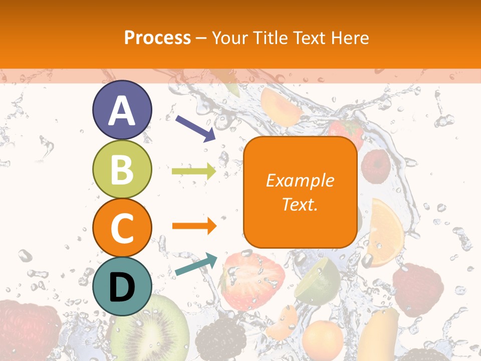 Color Macro Falling PowerPoint Template