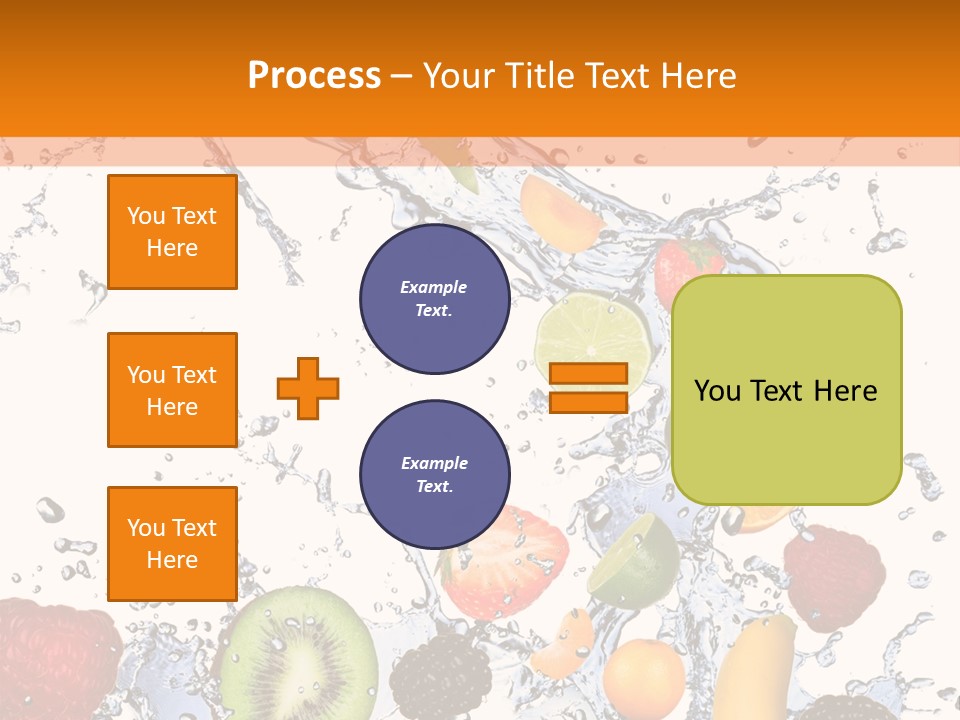 Color Macro Falling PowerPoint Template