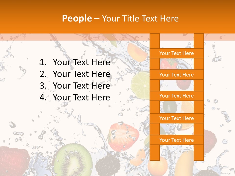 Color Macro Falling PowerPoint Template