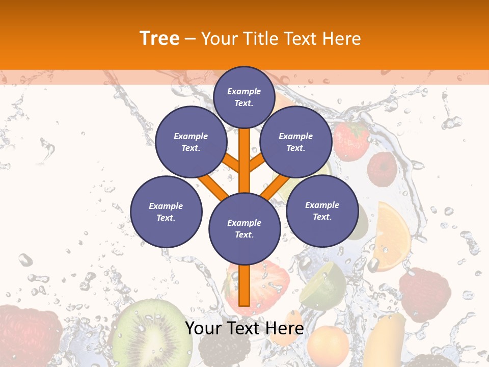 Color Macro Falling PowerPoint Template