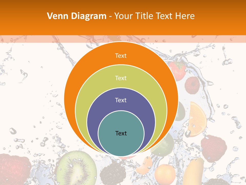 Color Macro Falling PowerPoint Template