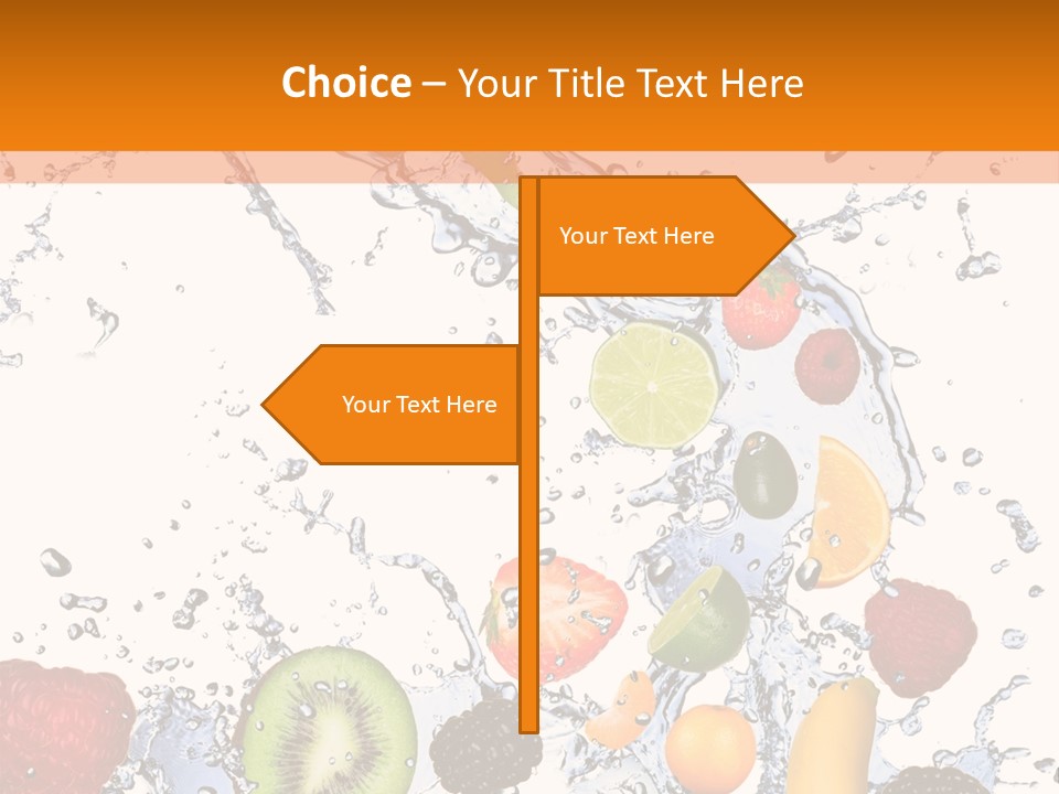 Color Macro Falling PowerPoint Template