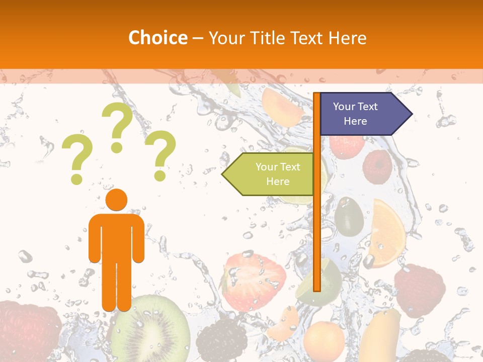Color Macro Falling PowerPoint Template