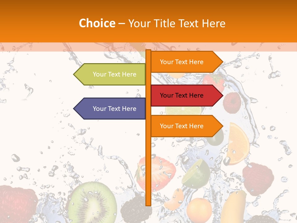Color Macro Falling PowerPoint Template