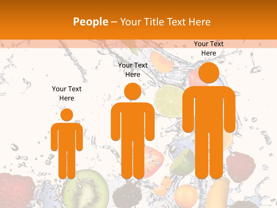 Color Macro Falling PowerPoint Template