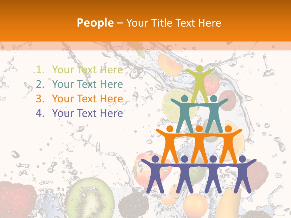 Color Macro Falling PowerPoint Template