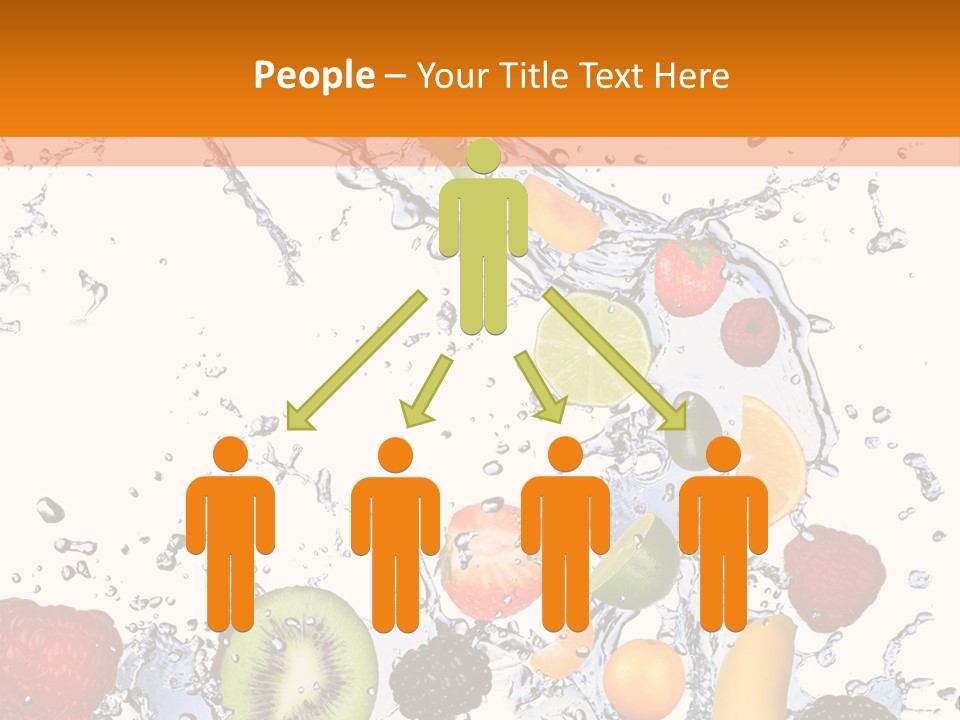 Color Macro Falling PowerPoint Template