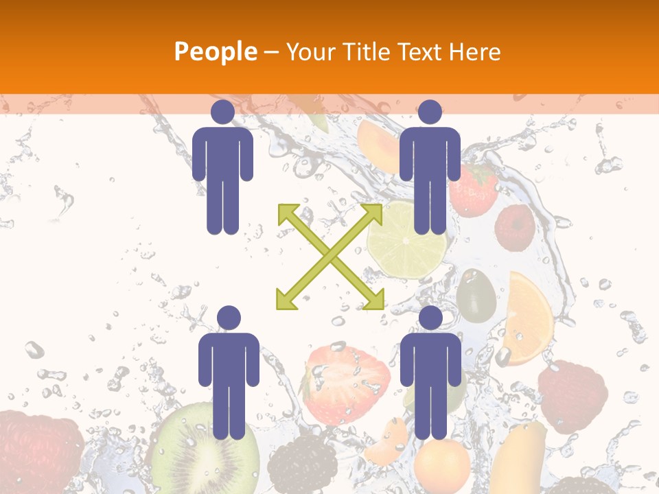 Color Macro Falling PowerPoint Template