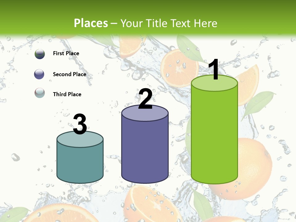 Refreshment Taste Orange PowerPoint Template