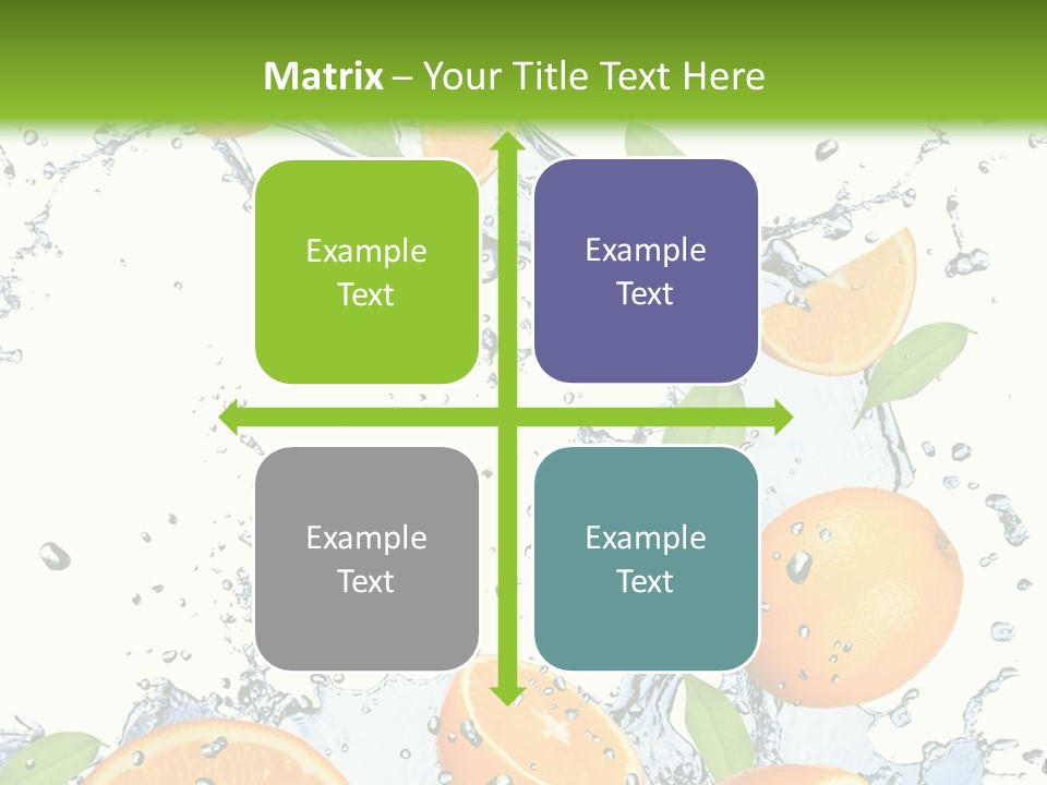 Refreshment Taste Orange PowerPoint Template