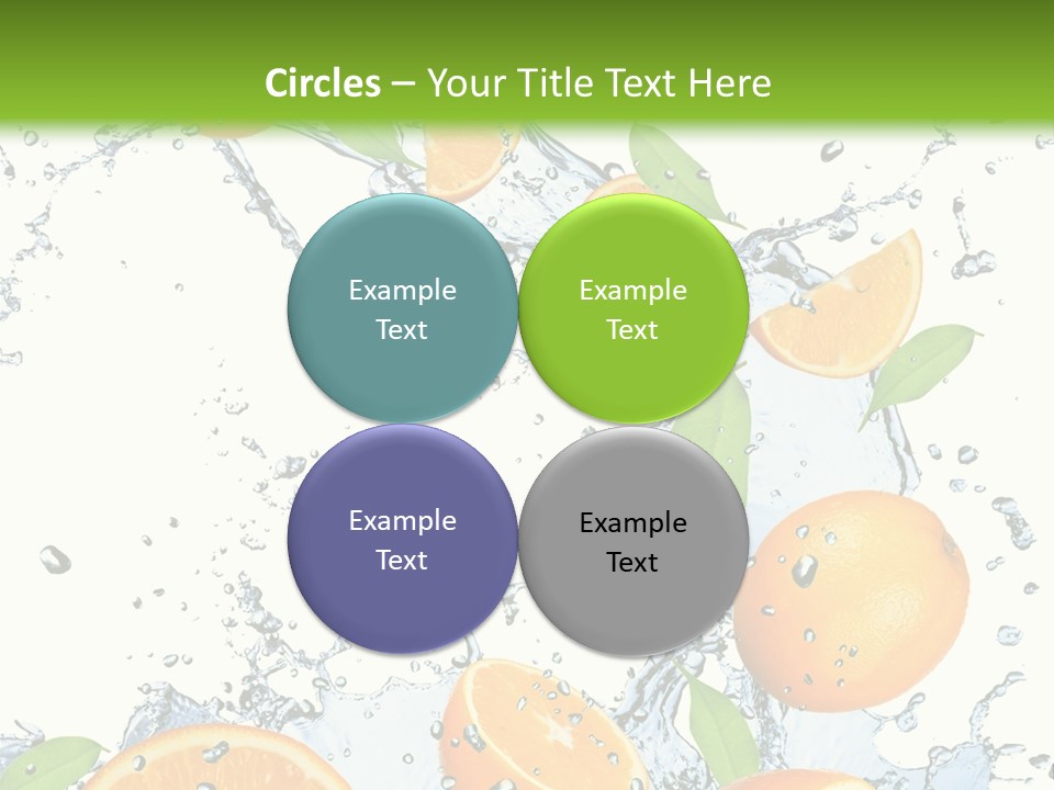 Refreshment Taste Orange PowerPoint Template