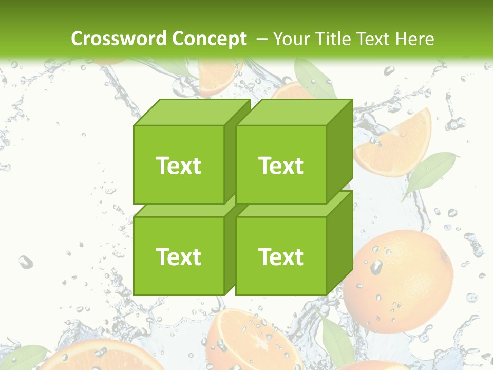 Refreshment Taste Orange PowerPoint Template