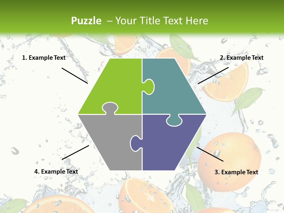 Refreshment Taste Orange PowerPoint Template