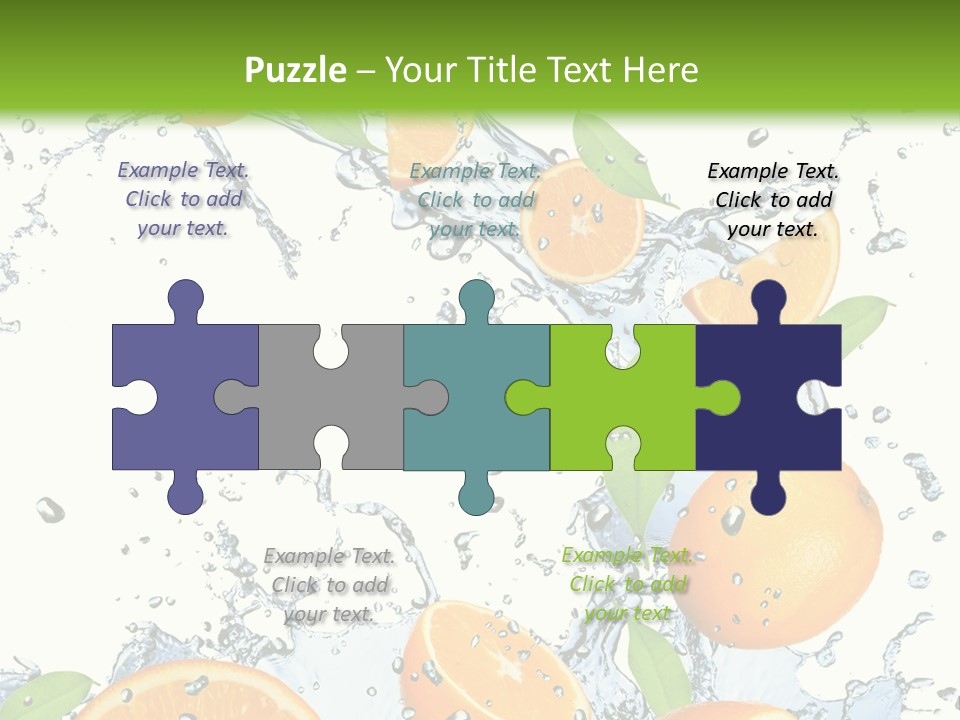 Refreshment Taste Orange PowerPoint Template