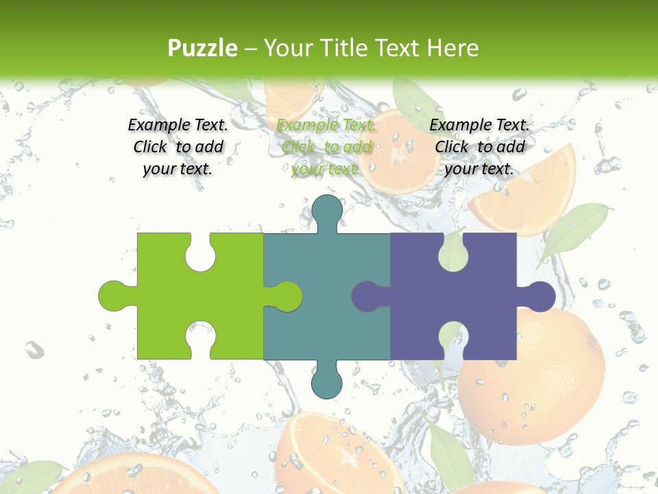 Refreshment Taste Orange PowerPoint Template