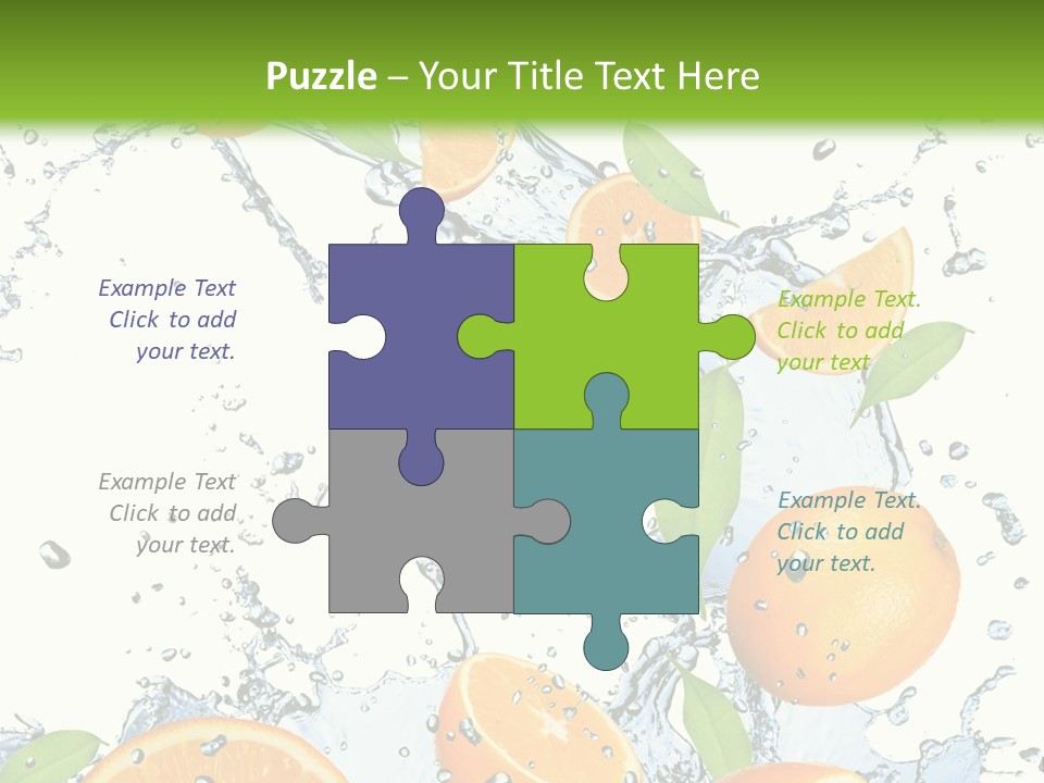 Refreshment Taste Orange PowerPoint Template