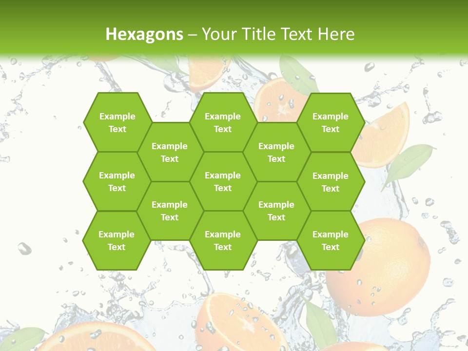 Refreshment Taste Orange PowerPoint Template