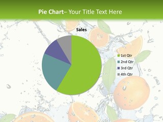 Refreshment Taste Orange PowerPoint Template