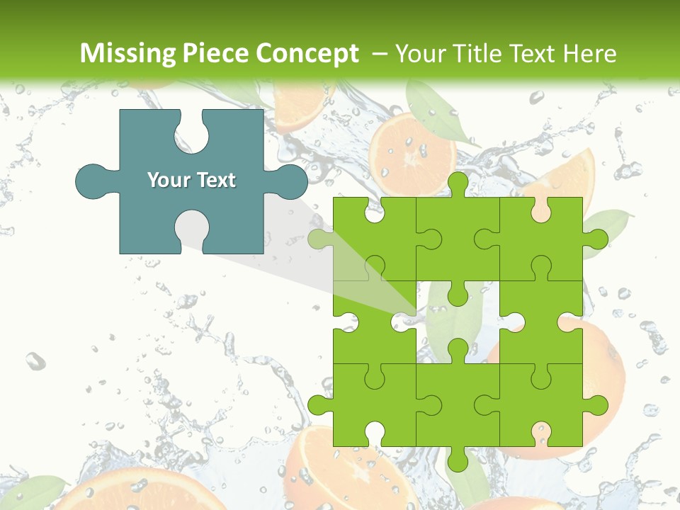 Refreshment Taste Orange PowerPoint Template