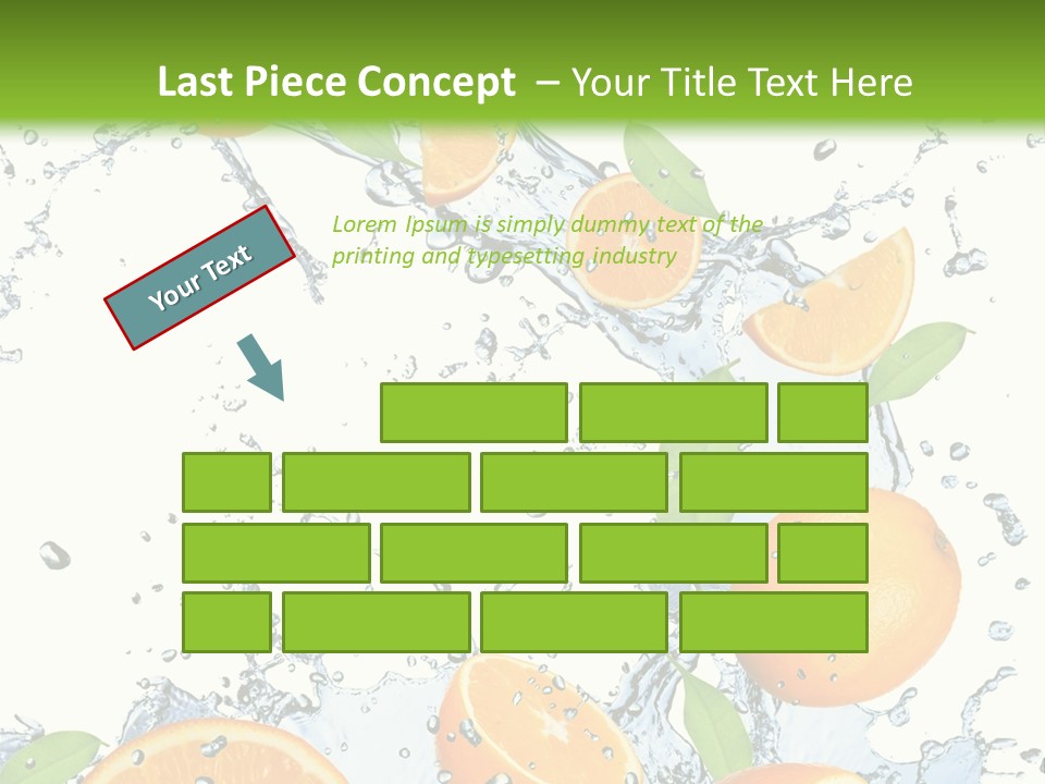 Refreshment Taste Orange PowerPoint Template