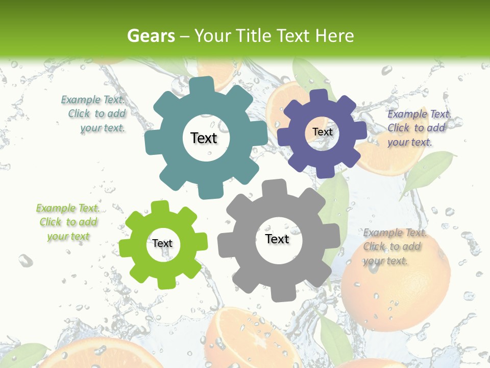 Refreshment Taste Orange PowerPoint Template