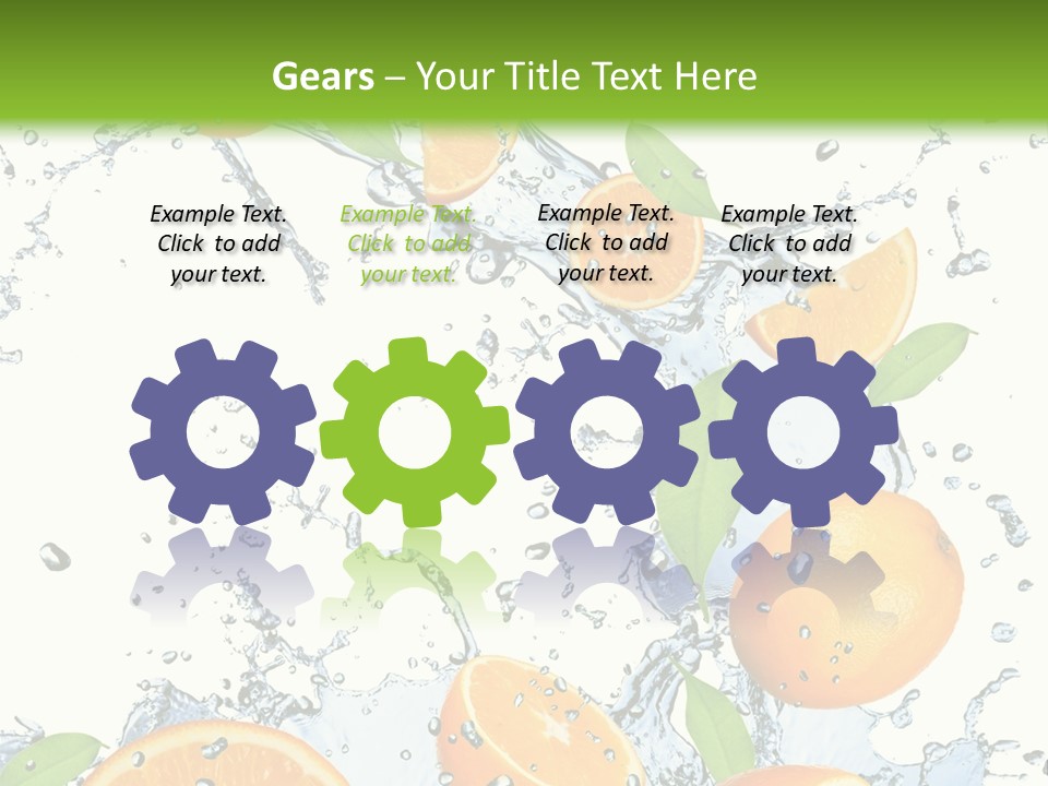 Refreshment Taste Orange PowerPoint Template