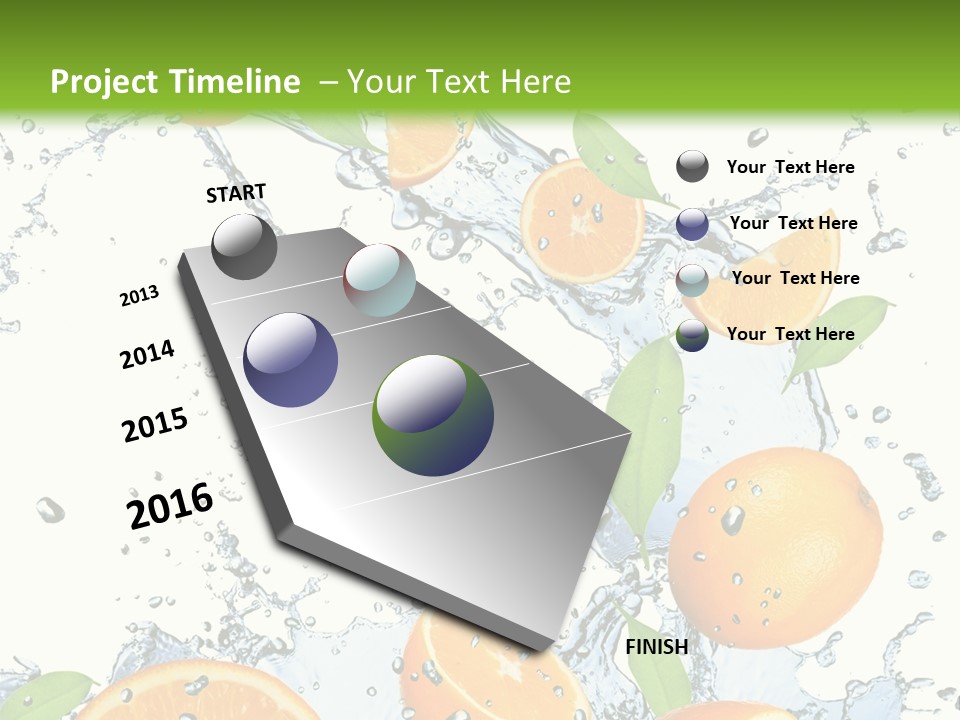 Refreshment Taste Orange PowerPoint Template