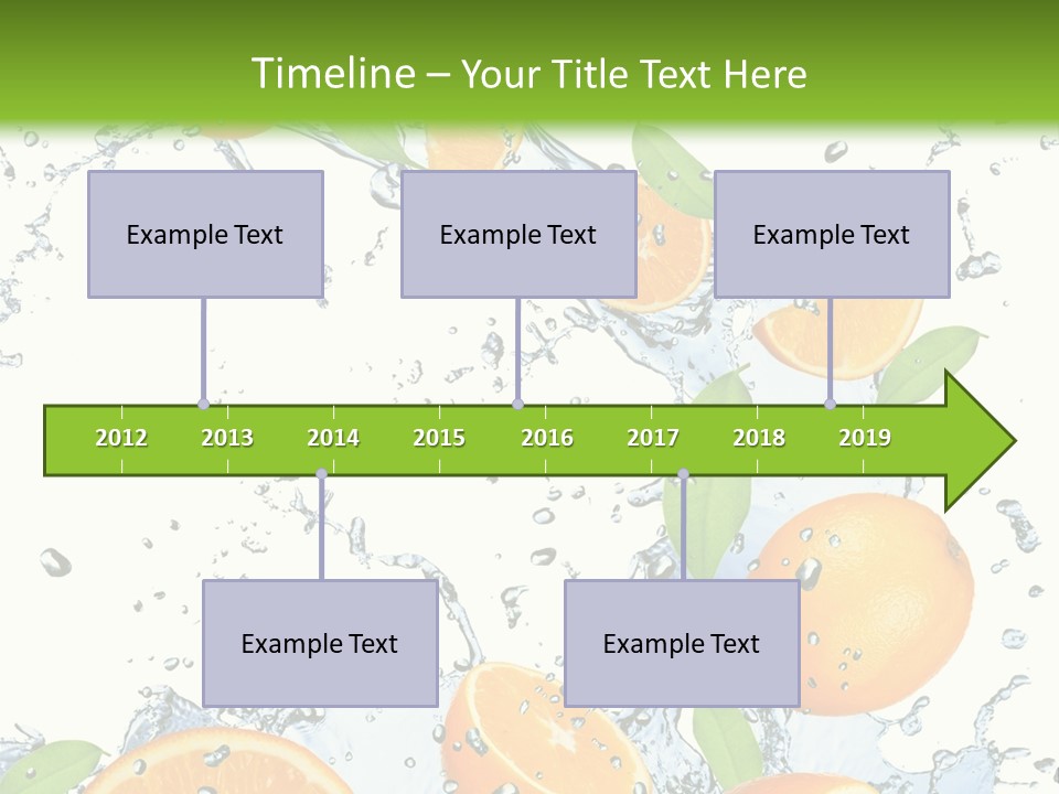 Refreshment Taste Orange PowerPoint Template