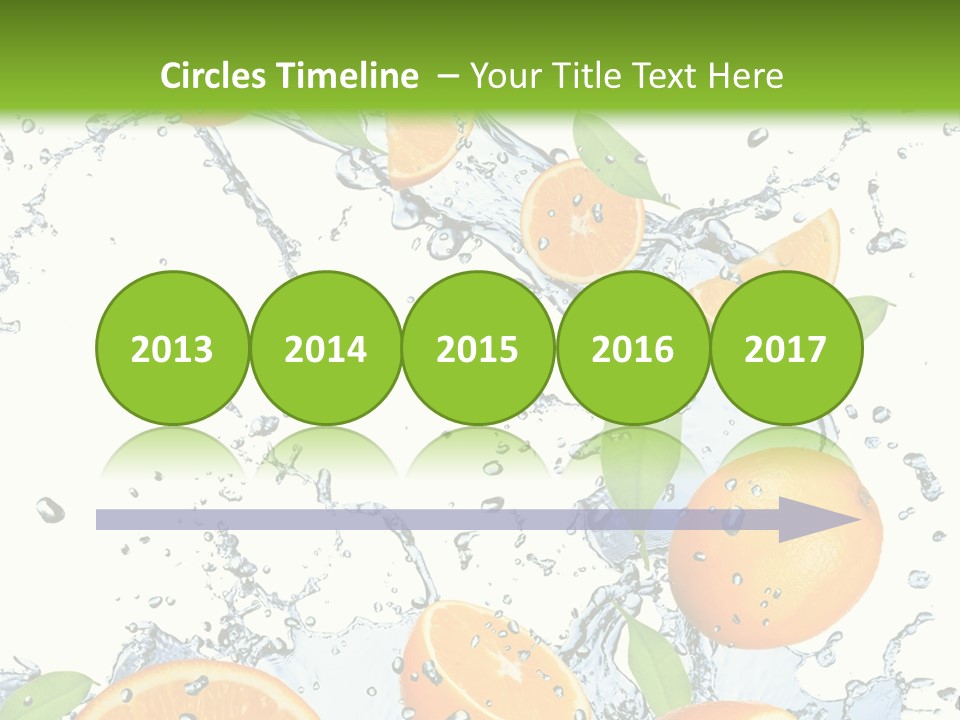 Refreshment Taste Orange PowerPoint Template