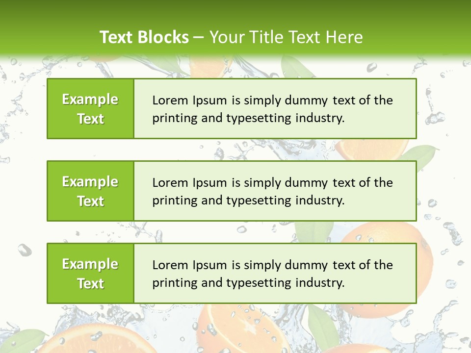 Refreshment Taste Orange PowerPoint Template