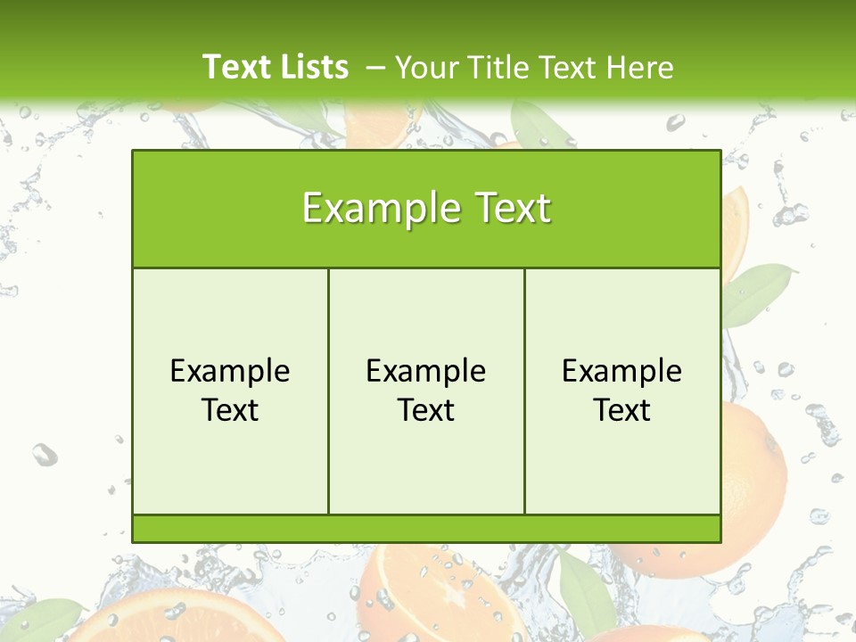 Refreshment Taste Orange PowerPoint Template