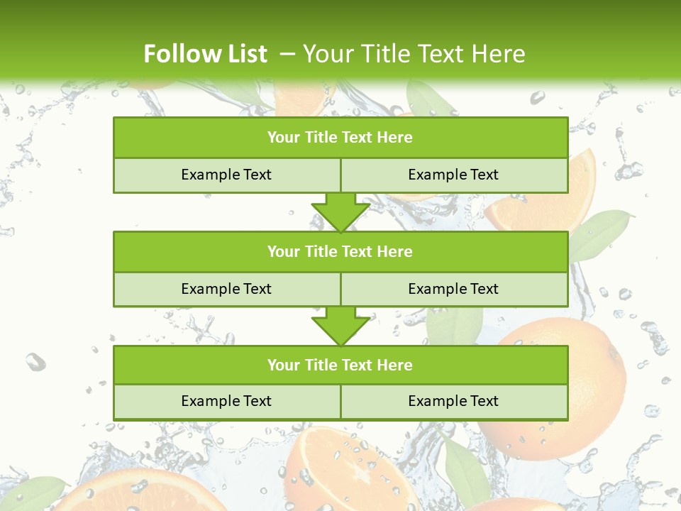 Refreshment Taste Orange PowerPoint Template