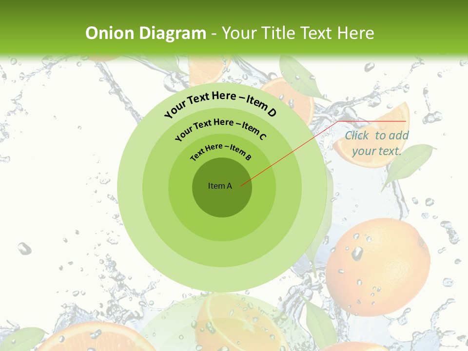 Refreshment Taste Orange PowerPoint Template
