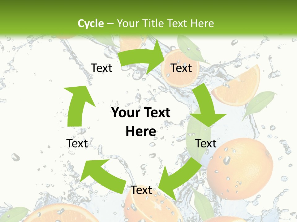 Refreshment Taste Orange PowerPoint Template