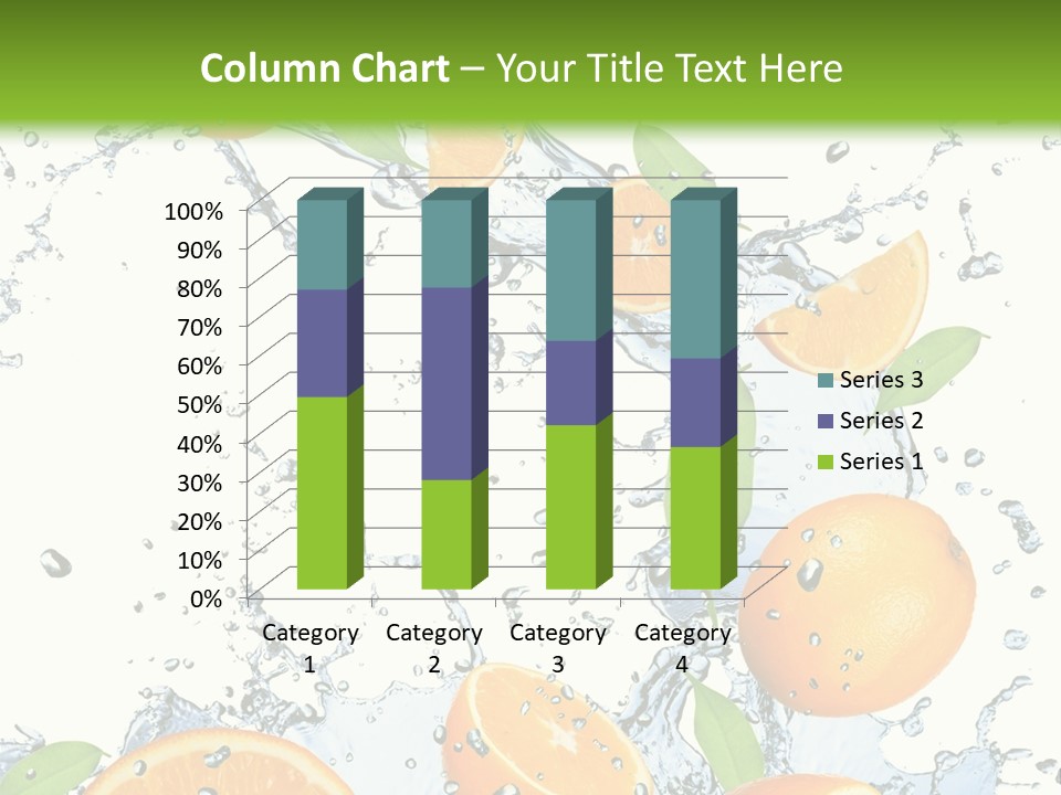 Refreshment Taste Orange PowerPoint Template