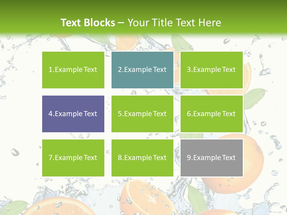 Refreshment Taste Orange PowerPoint Template