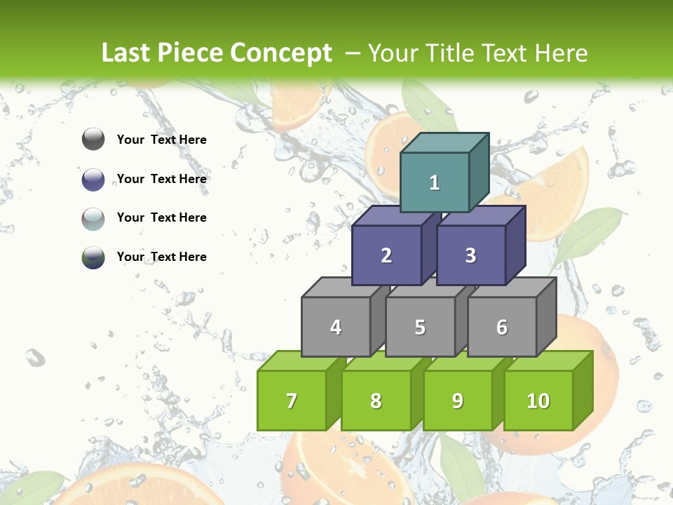 Refreshment Taste Orange PowerPoint Template