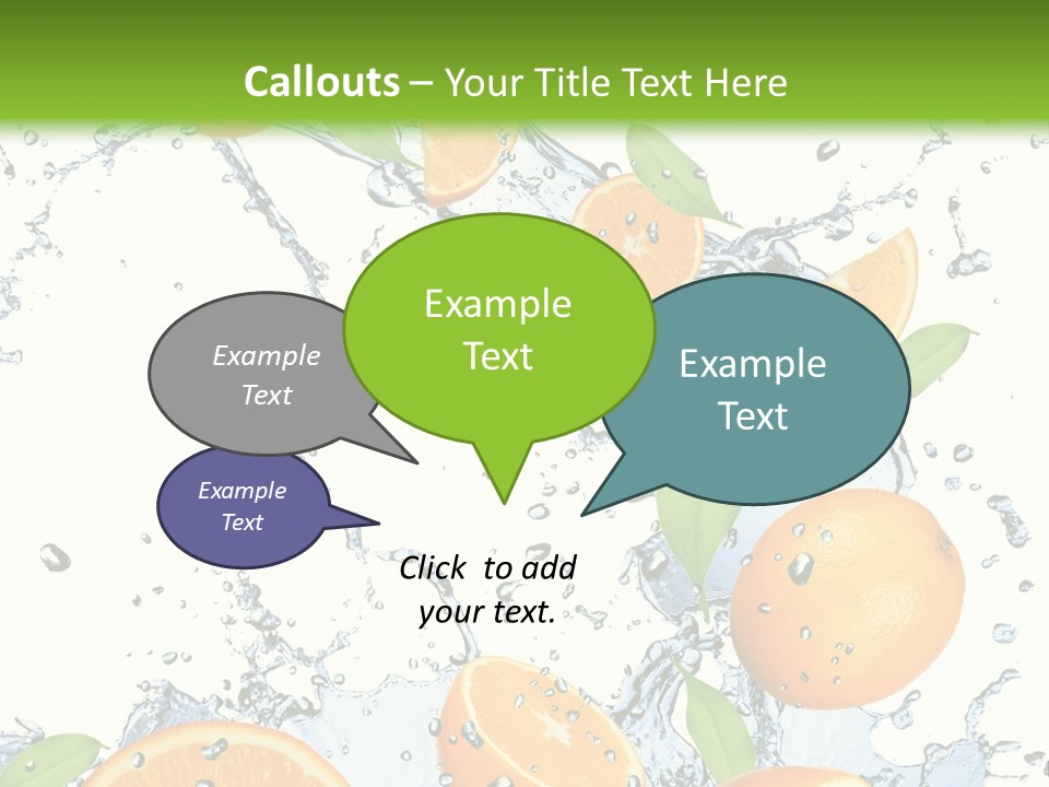 Refreshment Taste Orange PowerPoint Template