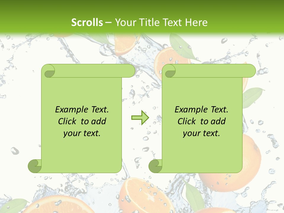 Refreshment Taste Orange PowerPoint Template