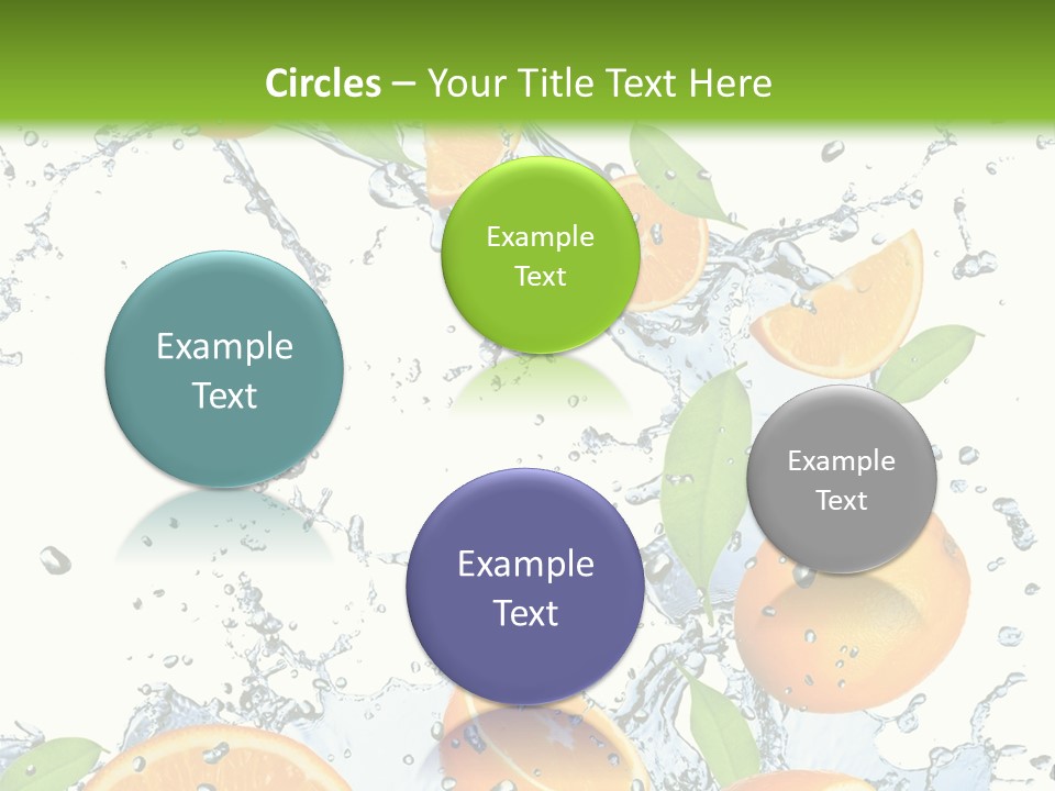 Refreshment Taste Orange PowerPoint Template