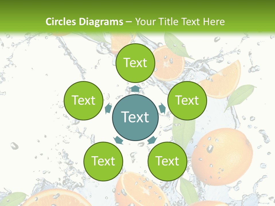 Refreshment Taste Orange PowerPoint Template